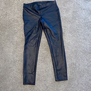 Express faux leather leggings